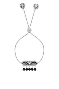 Al jawhara silver black Bracelet