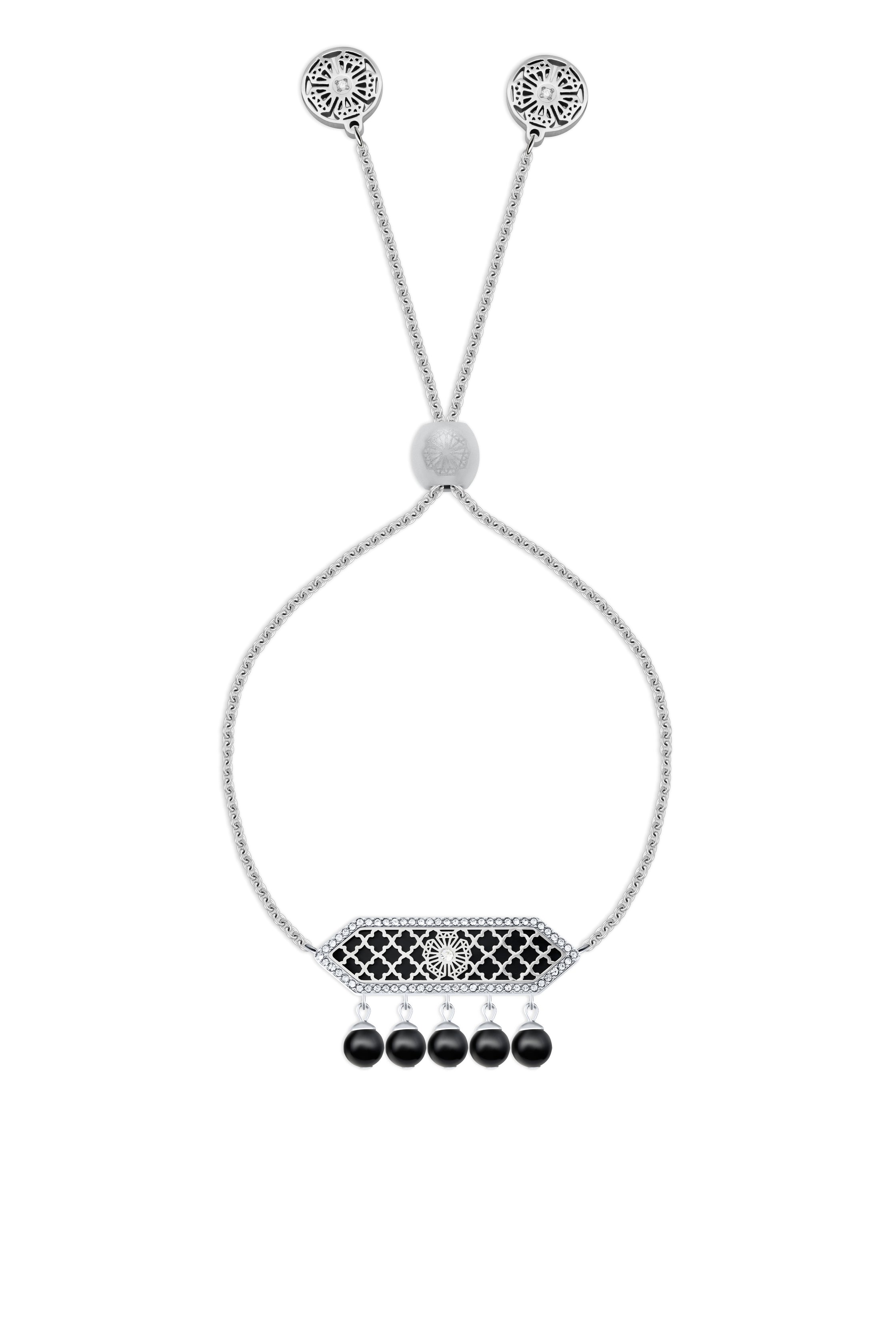 Al jawhara silver black Bracelet
