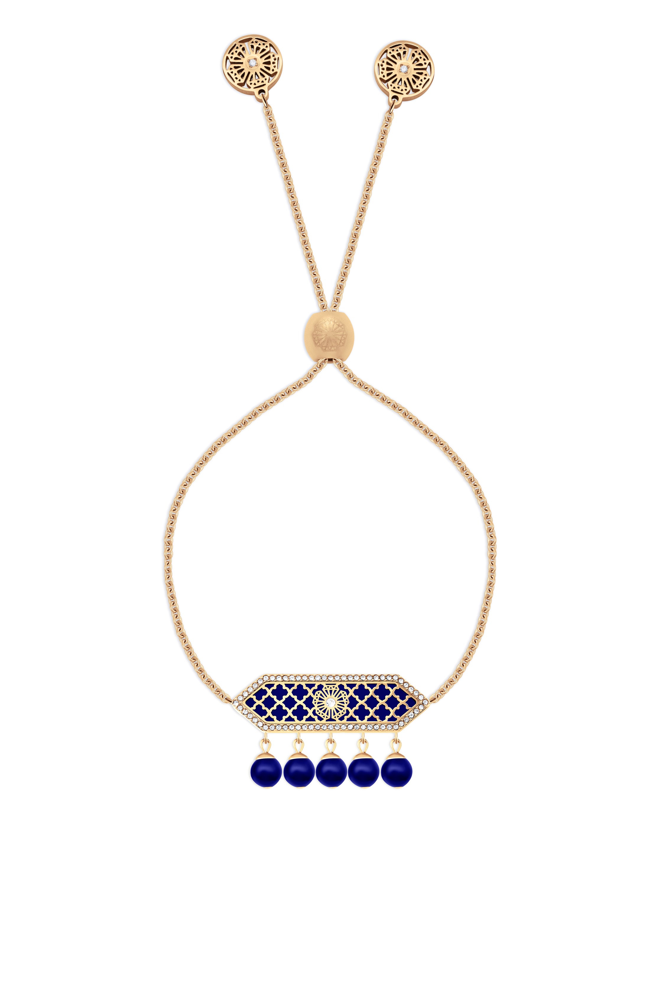 Al jawhara Rose gold Dark Blue Bracelet