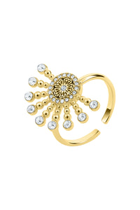 Raggi Gold خاتم أبيض مفرد