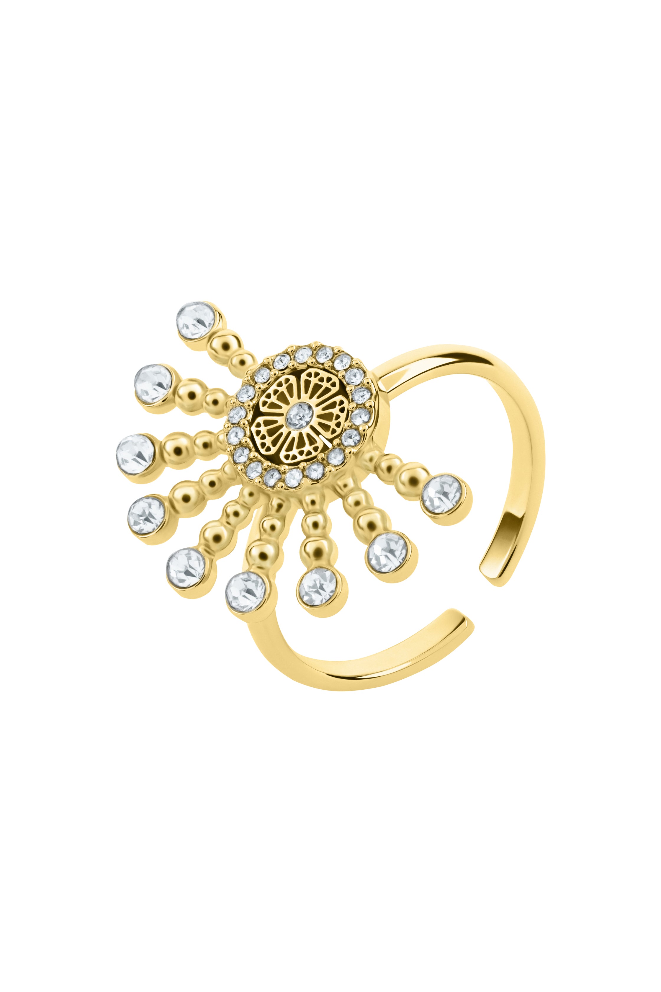 Raggi Gold خاتم أبيض مفرد