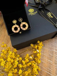 Circle collection Earring (Pink)