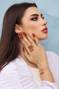 Al Maith Gold Red Full Set
