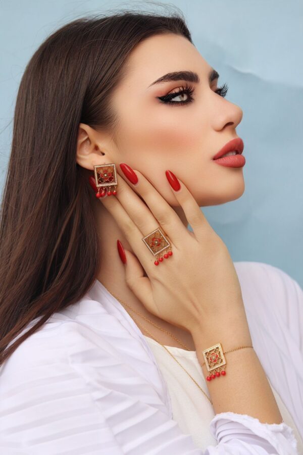 Al Maith Gold Red Full Set