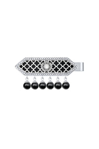 Al jawhara silver black Hair pin