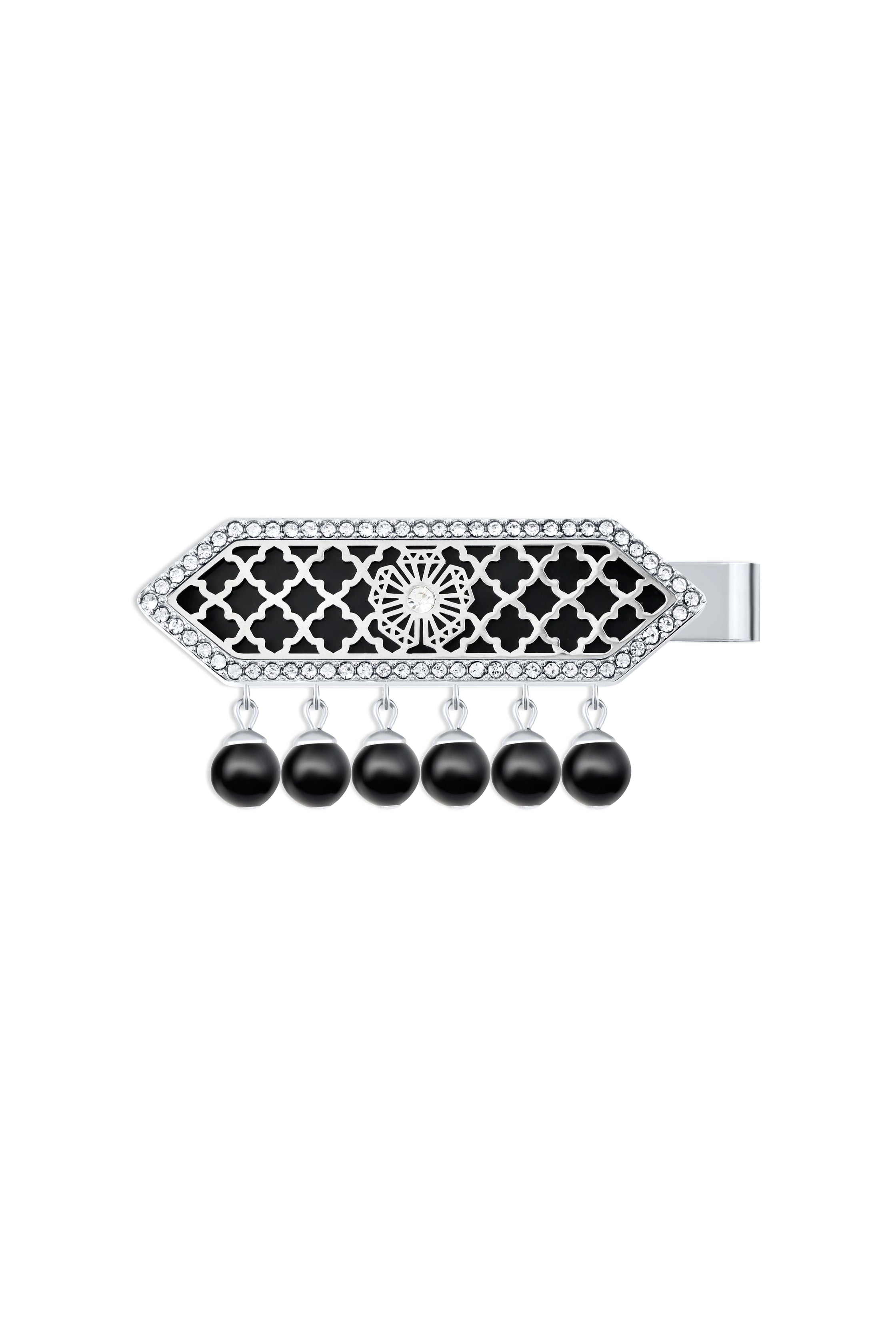 Al jawhara silver black Hair pin