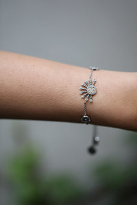 Raggi – Silver Zircon Bracelet