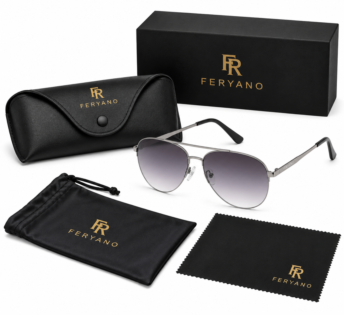 Feryano men sunglass C4 grey