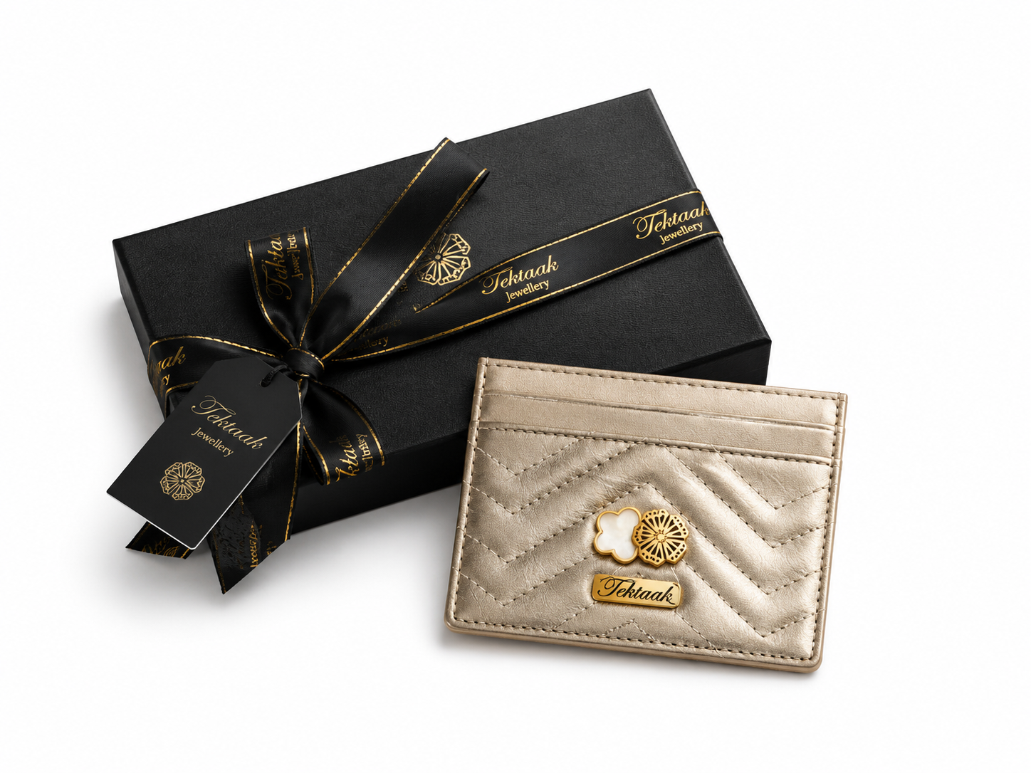 Tektaak card holder gold