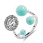 Dana collection – Ring ( Silver Light Blue )