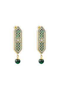 Al jawhara gold Green Earring