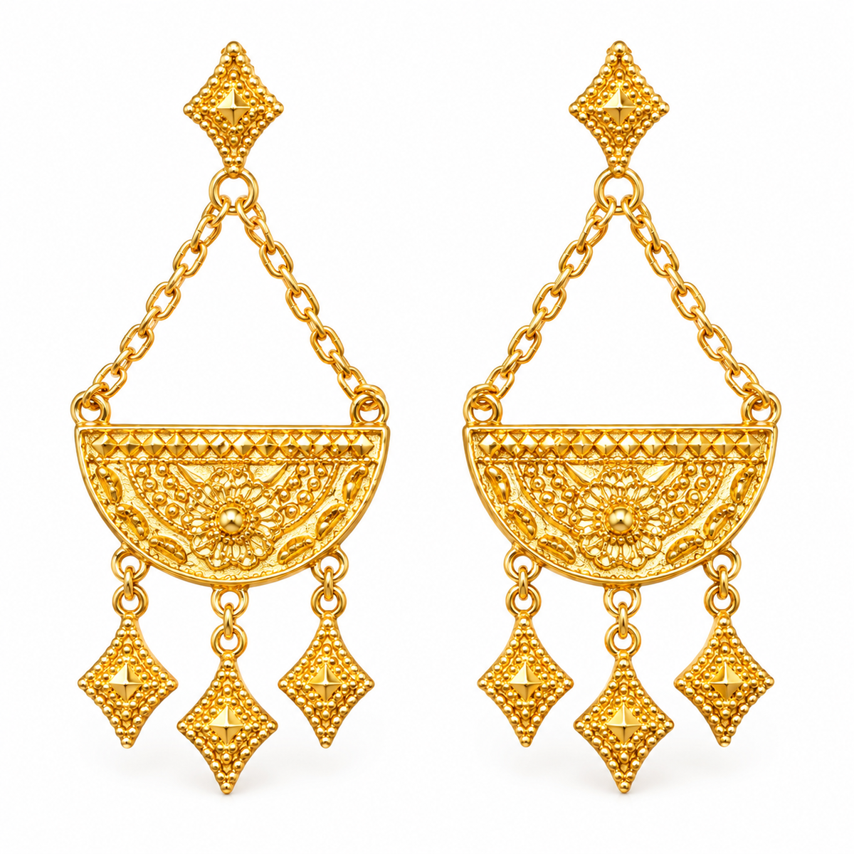 Rimaila gold earring