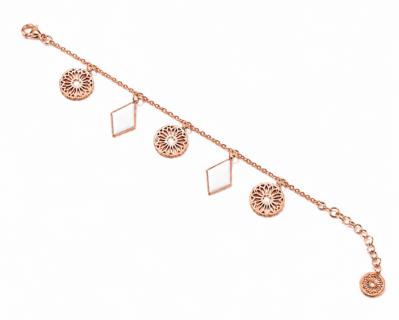 Al Manthora Rose gold white Bracelet
