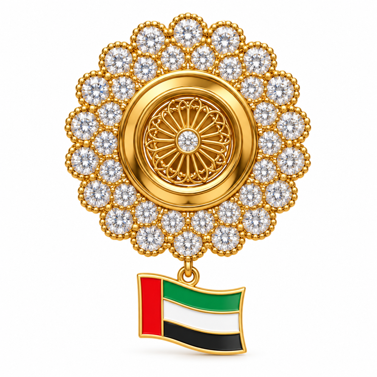 دبوس ذهبي إماراتي