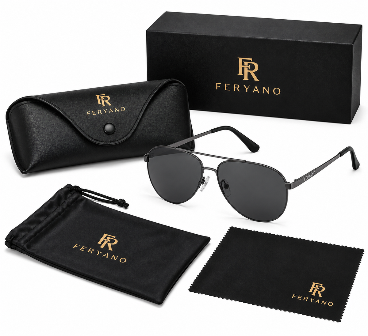 Feryano men sunglass C3 - black