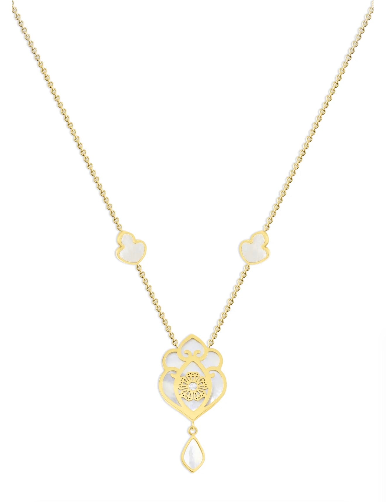 Sale Long Necklace Antik White