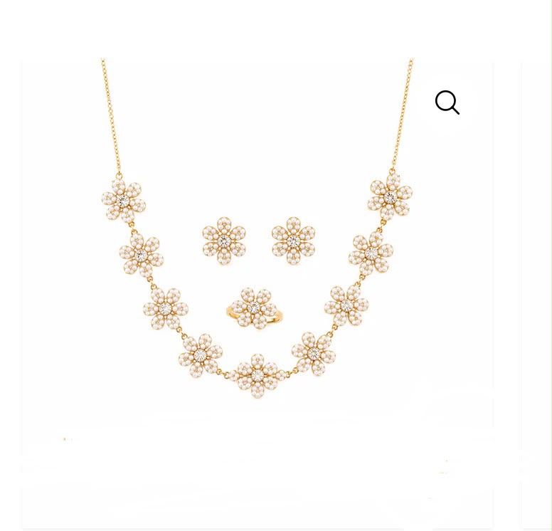 Roudha earing necklace and ring