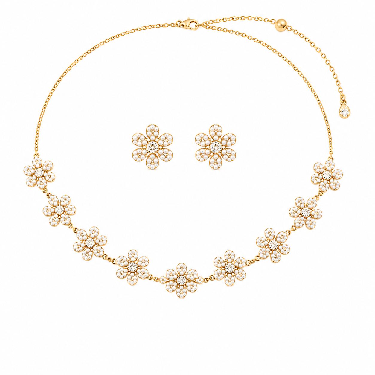 Roudha earing and necklace