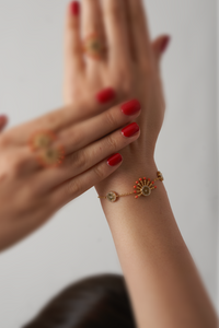 Raggi – Gold Orange Bracelet