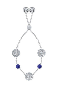 Dana Silver Dark blue Bracelet