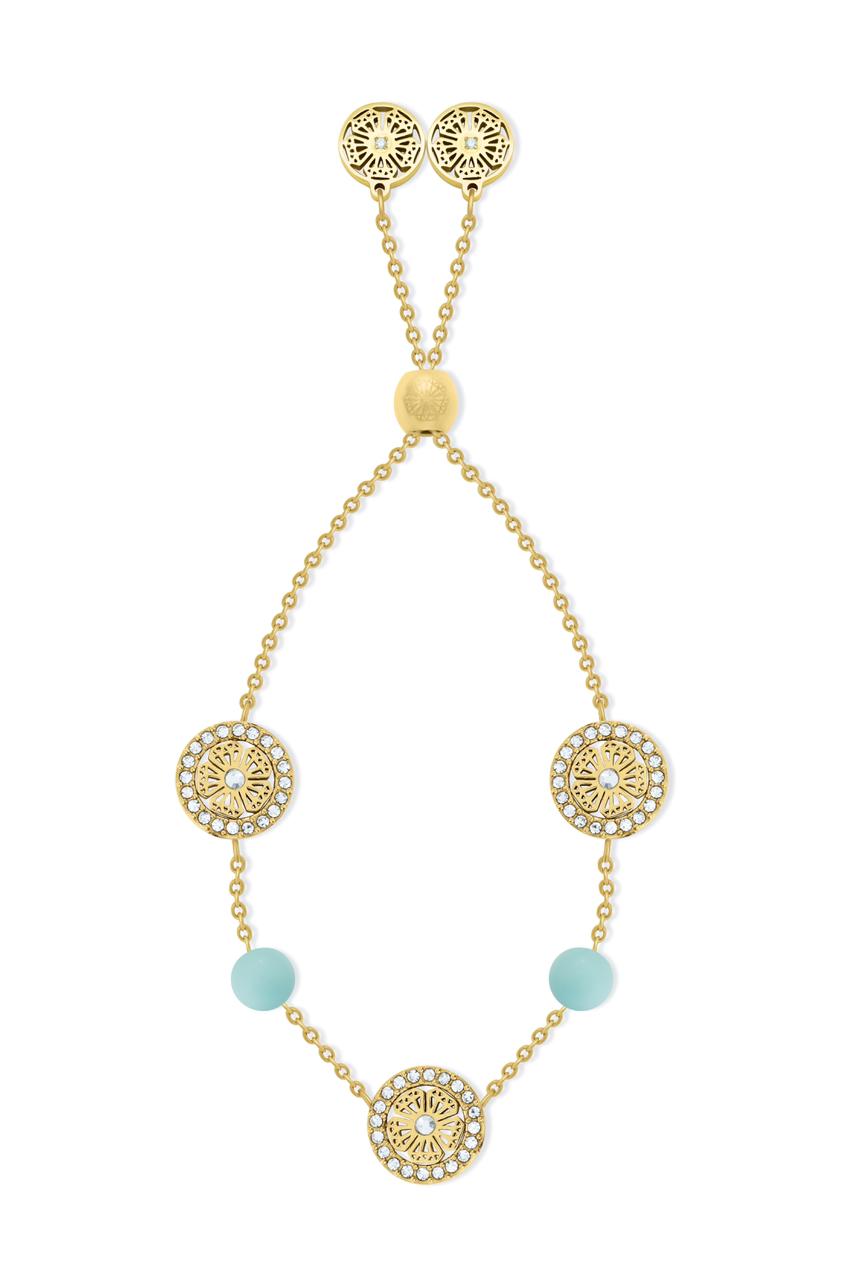 Dana gold light blue Bracelet