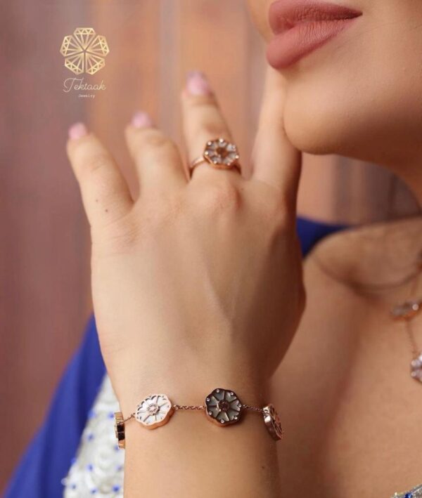 Monof Rose gold White Bracelet