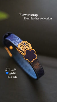 lamore flower strap blue