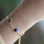 Dana Gold Dark blue Bracelet