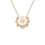 white rose necklace