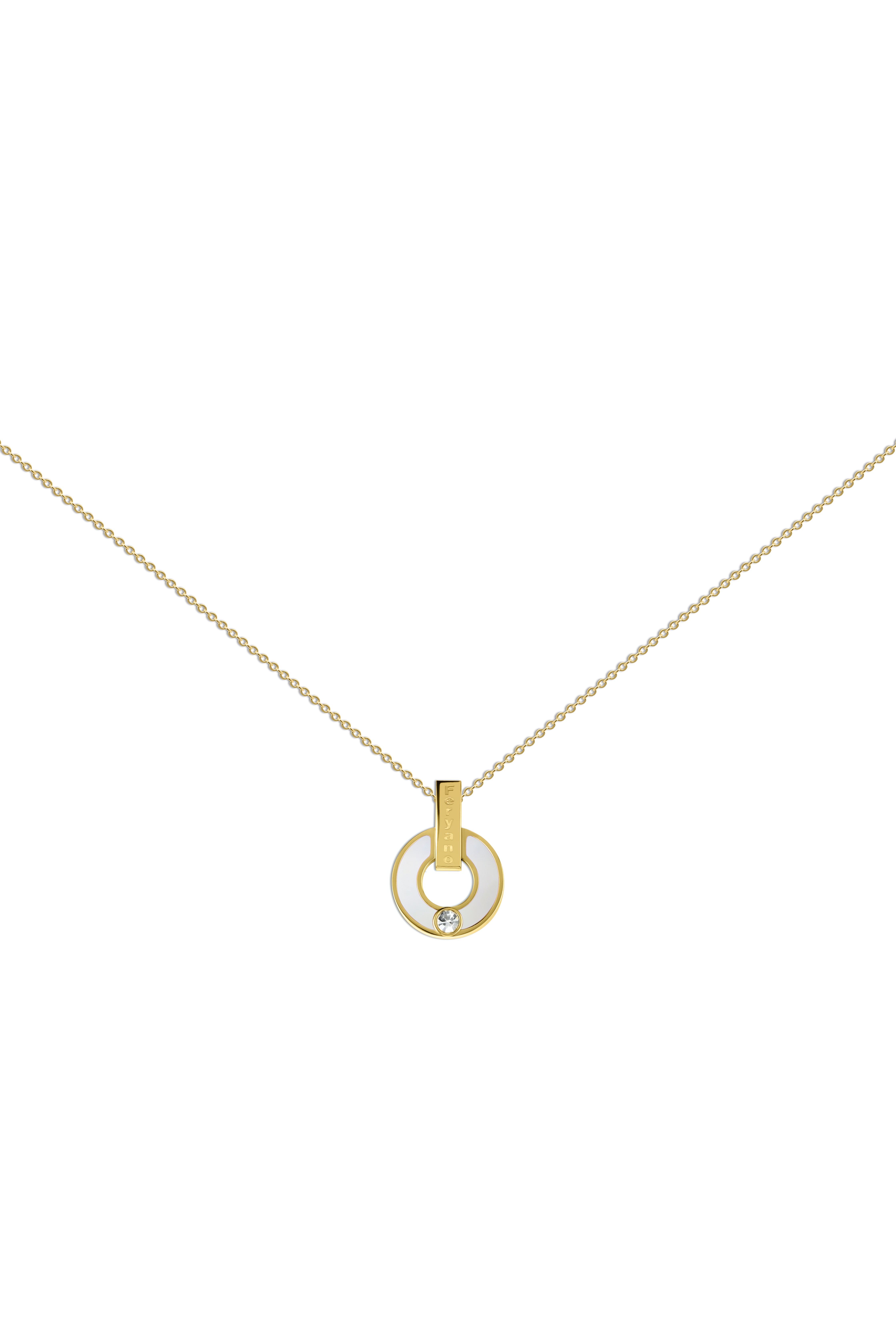 circle  Necklace gold